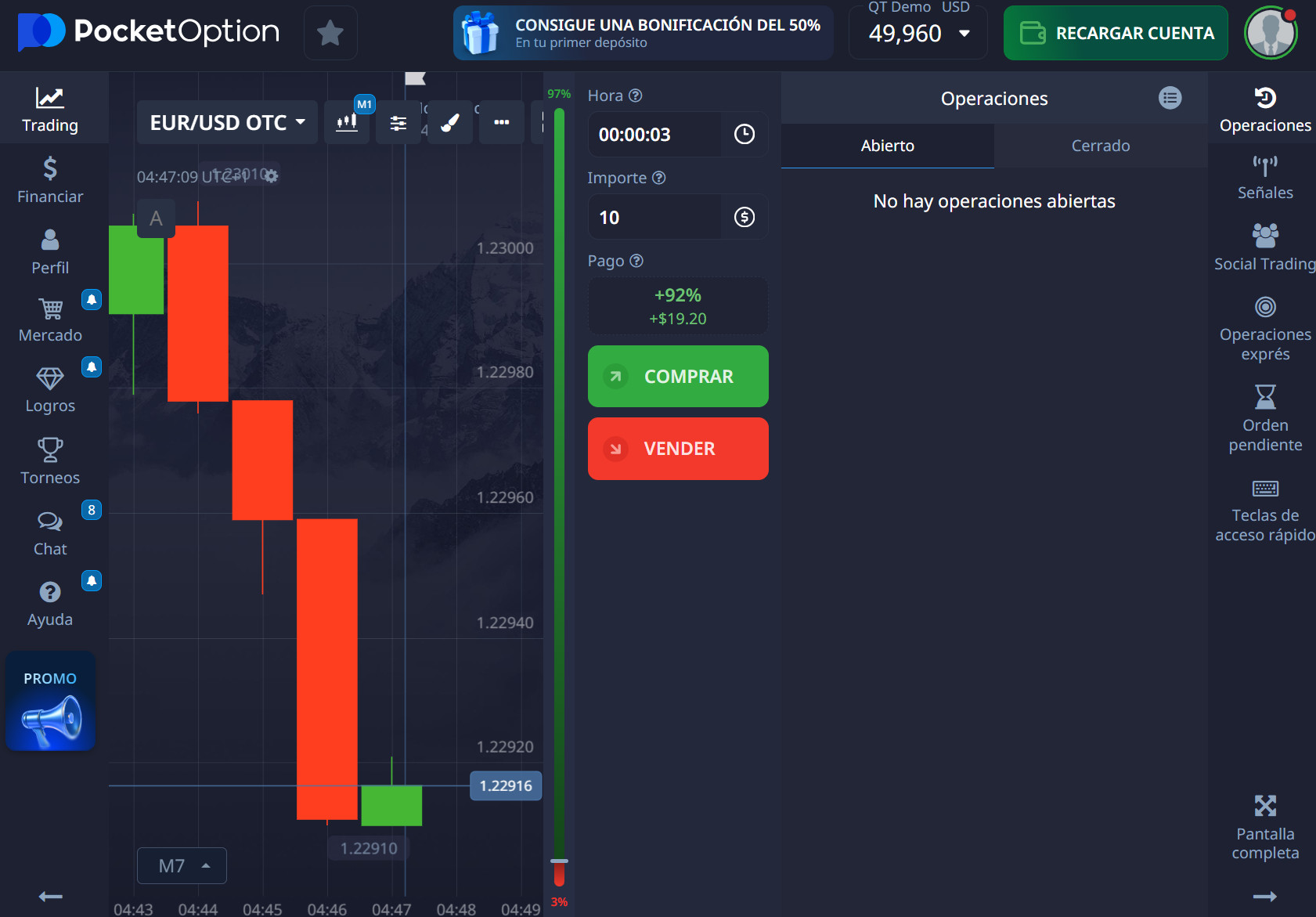 pocket option demo trading, pocket option demo account how to open
